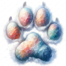 Load image into Gallery viewer, Diamond Painting - Full Round - Colorful paws (30*30CM)
