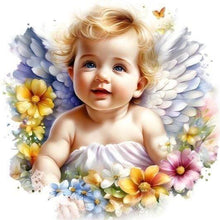 Load image into Gallery viewer, Diamond Painting - Full Round - little angel (30*30CM)

