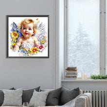 Load image into Gallery viewer, Diamond Painting - Full Round - little angel (30*30CM)

