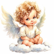 Load image into Gallery viewer, Diamond Painting - Full Round - little angel (30*30CM)

