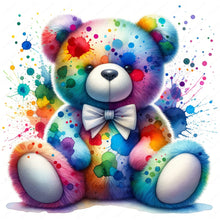 Load image into Gallery viewer, Diamond Painting - Full Round - rainbow bear (30*30CM)
