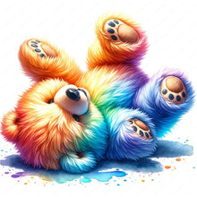 Load image into Gallery viewer, Diamond Painting - Full Round - rainbow bear (30*30CM)
