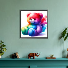 Load image into Gallery viewer, Diamond Painting - Full Round - rainbow bear (30*30CM)
