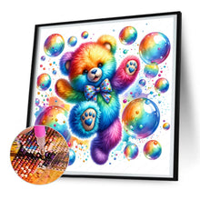 Load image into Gallery viewer, Diamond Painting - Full Round - rainbow bear (30*30CM)
