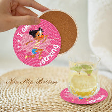 Load image into Gallery viewer, 8 Pcs Colourful Holiday Wooden Diamond Painting Coasters Kits Kit with Holder
