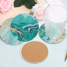 Load image into Gallery viewer, 8 Pcs Colourful Holiday Wooden Diamond Painting Coasters Kits Kit with Holder
