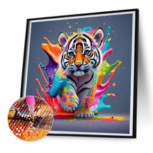 Load image into Gallery viewer, Diamond Painting - Full Round - Colorful little tiger (30*30CM)
