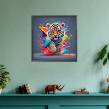 Load image into Gallery viewer, Diamond Painting - Full Round - Colorful little tiger (30*30CM)
