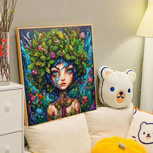 Load image into Gallery viewer, Diamond Painting - Full Round - abstract nature girl (40*40CM)

