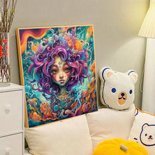 Load image into Gallery viewer, Diamond Painting - Full Round - abstract nature girl (40*40CM)
