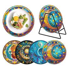 Load image into Gallery viewer, 4 Pcs Acrylic Butterfly Diamond Painted Placemats Thermal Insulation Placemat
