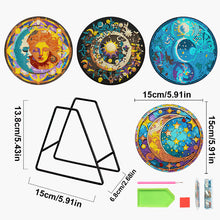 Load image into Gallery viewer, 4 Pcs Acrylic Butterfly Diamond Painted Placemats Thermal Insulation Placemat
