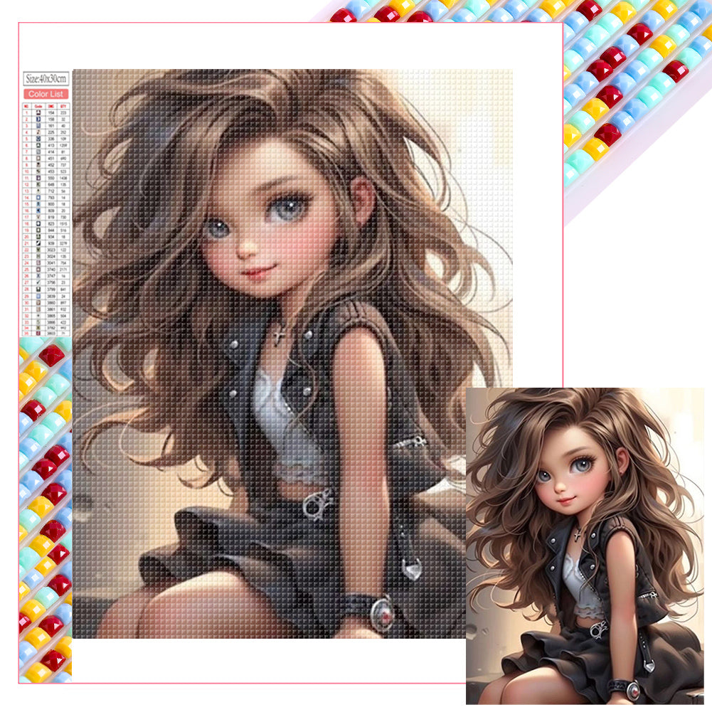 Diamond Painting - Full Square - little girl (30*40CM)
