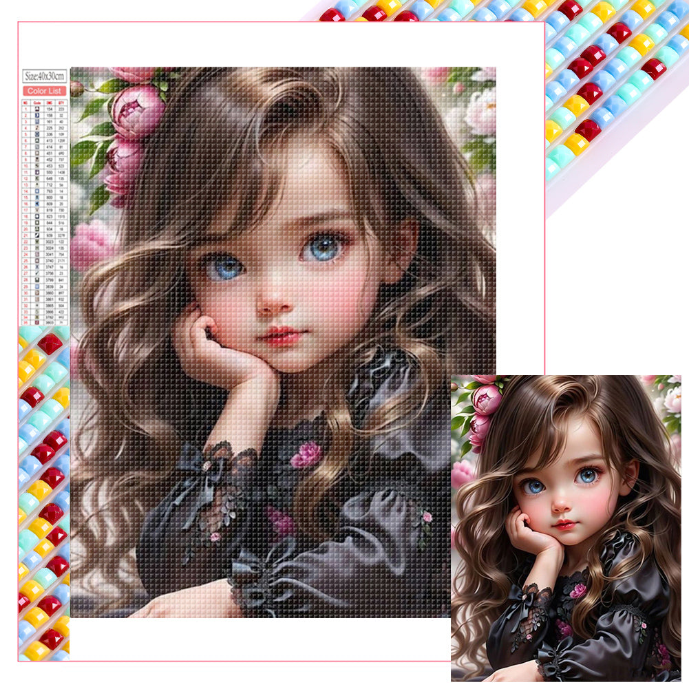 Diamond Painting - Full Square - little girl (30*40CM)