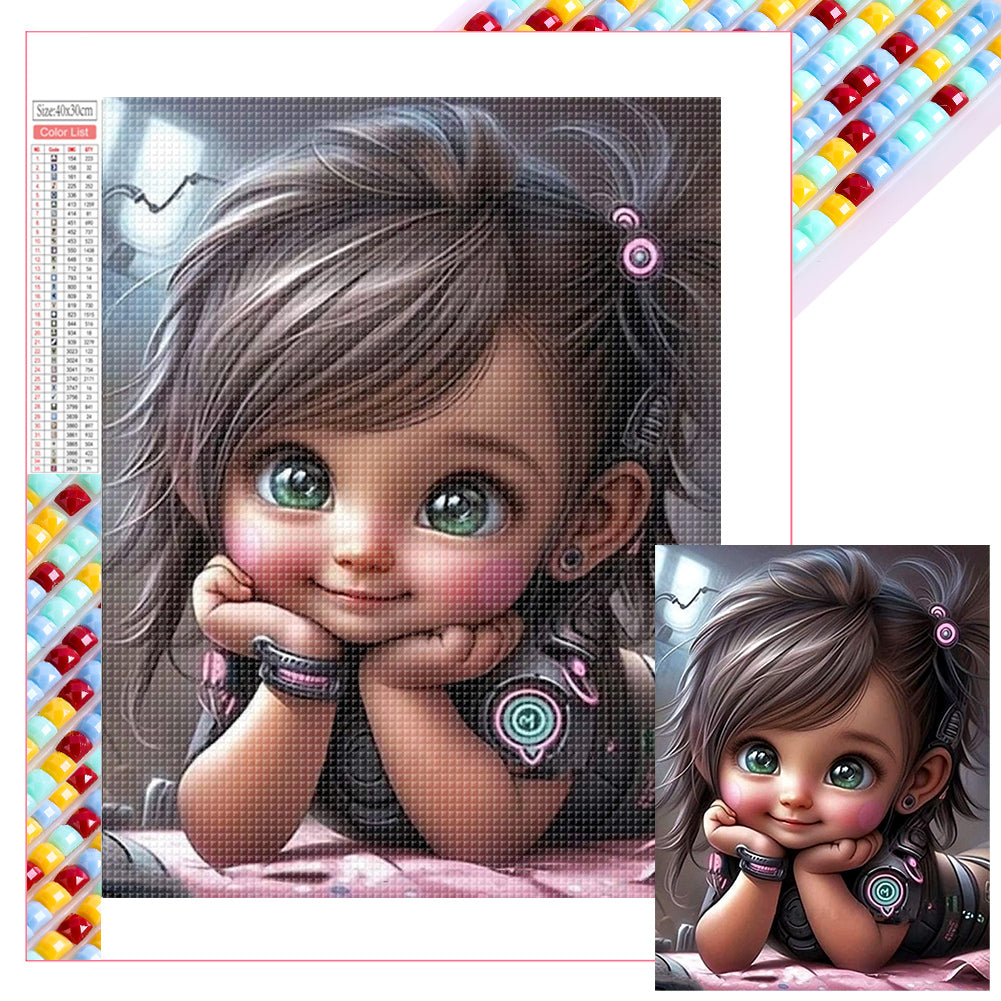 Diamond Painting - Full Square - little girl (30*40CM)