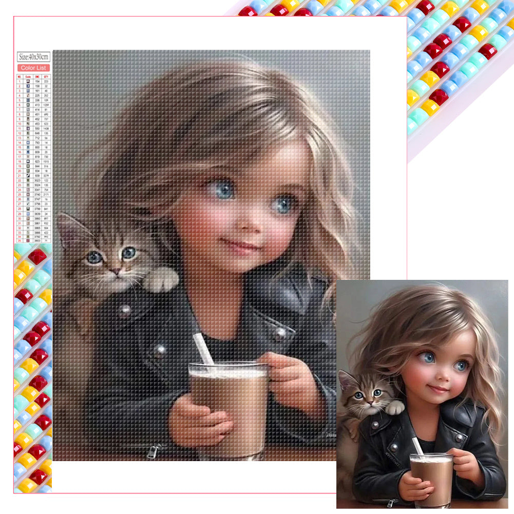 Diamond Painting - Full Square - little girl (30*40CM)