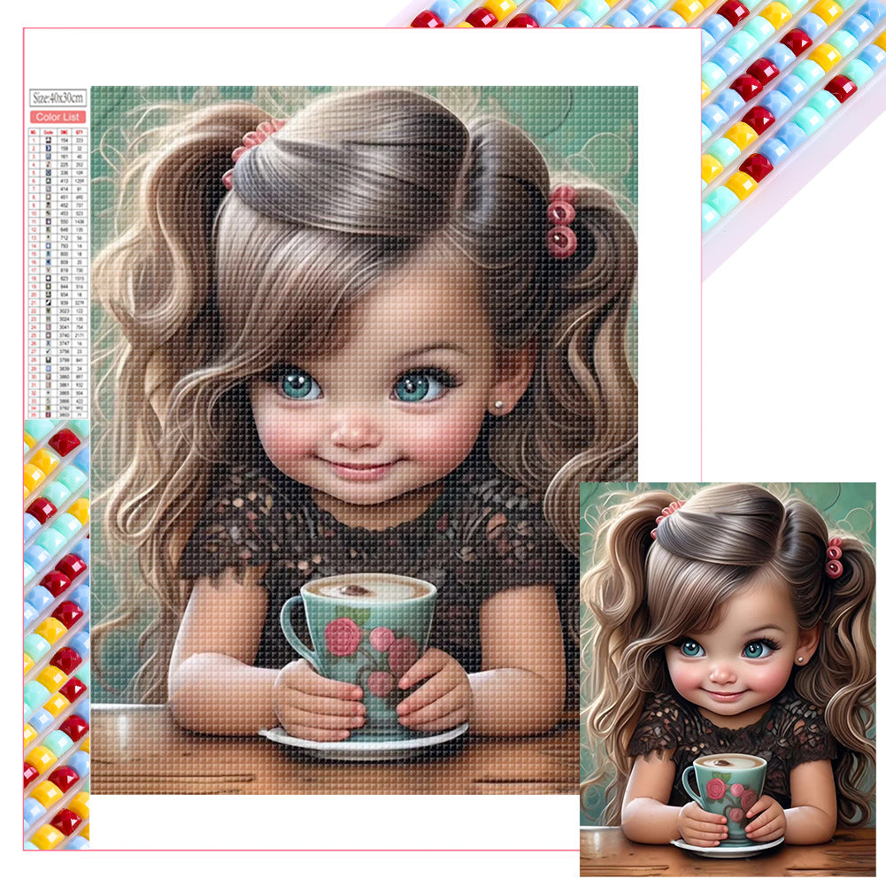 Diamond Painting - Full Square - little girl (30*40CM)