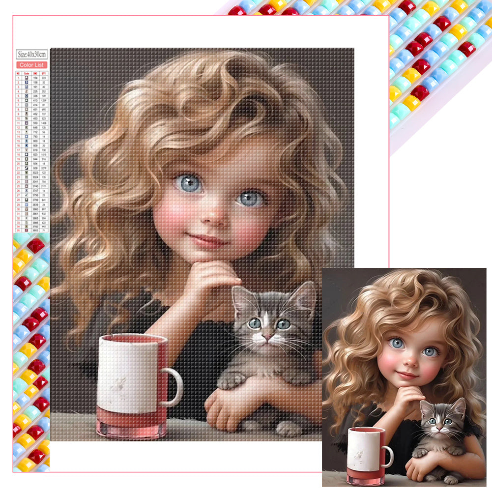 Diamond Painting - Full Square - little girl (30*40CM)