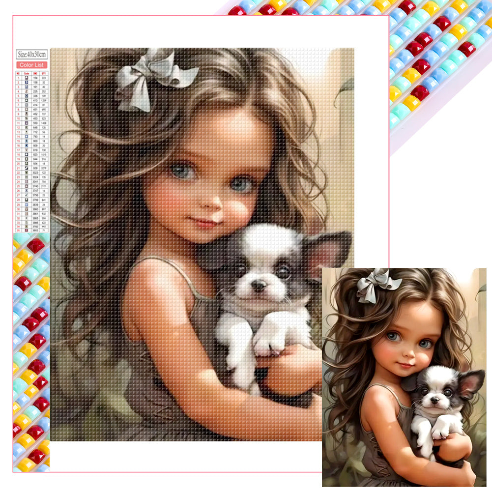 Diamond Painting - Full Square - little girl (30*40CM)
