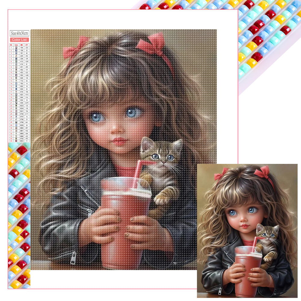 Diamond Painting - Full Square - little girl (30*40CM)