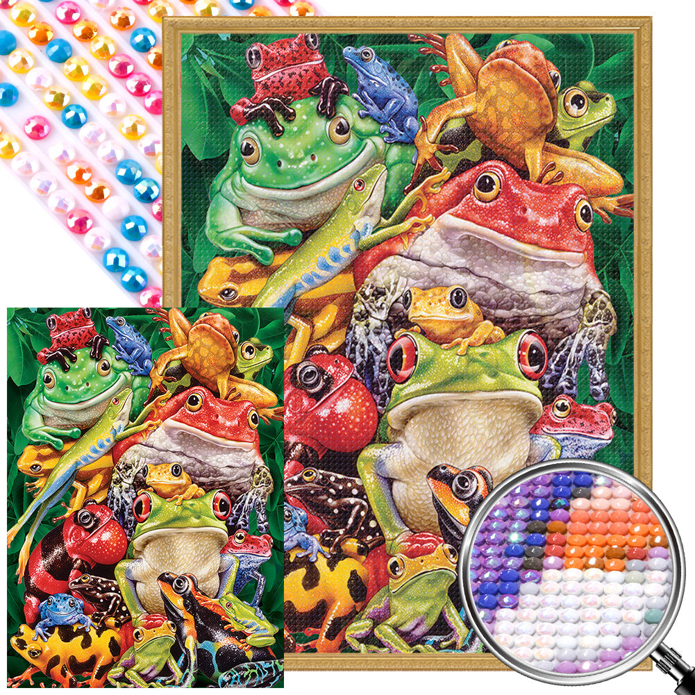 AB Diamond Painting - Full Round - frog (40*55CM)