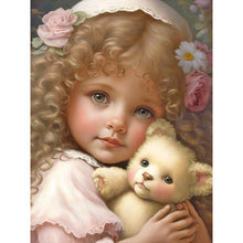Load image into Gallery viewer, Diamond Painting - Full Round - curly hair big eyed girl (30*40CM)
