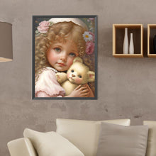Load image into Gallery viewer, Diamond Painting - Full Round - curly hair big eyed girl (30*40CM)

