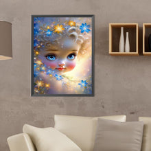 Load image into Gallery viewer, Diamond Painting - Full Round - curly hair big eyed girl (30*40CM)
