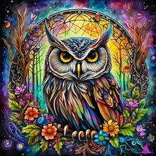 Load image into Gallery viewer, Diamond Painting - Full Round - Forest animals-owls (40*40CM)
