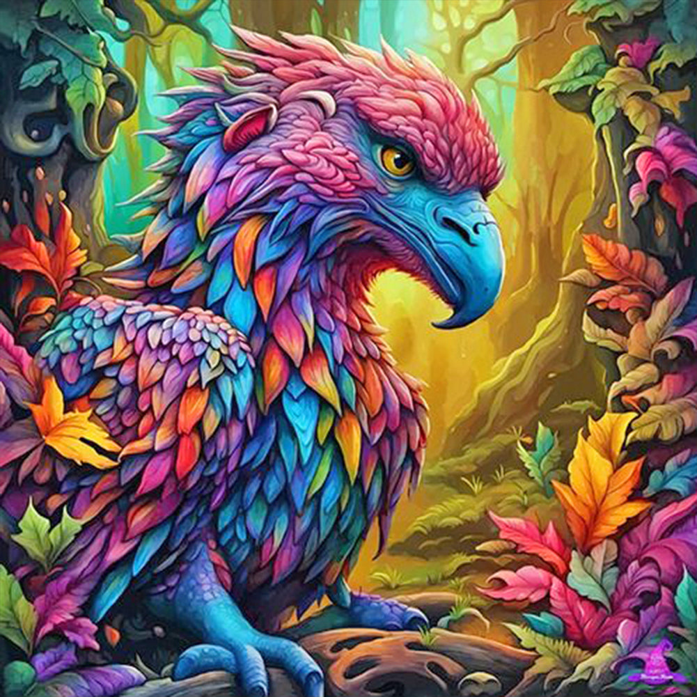 Diamond Painting - Full Round - Forest animals - toucan (40*40CM)