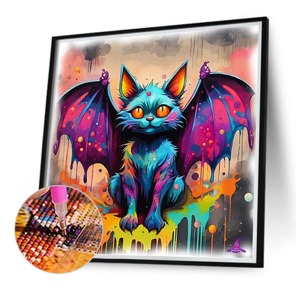 Diamond Painting - Full Round - Forest animals-bats (40*40CM)