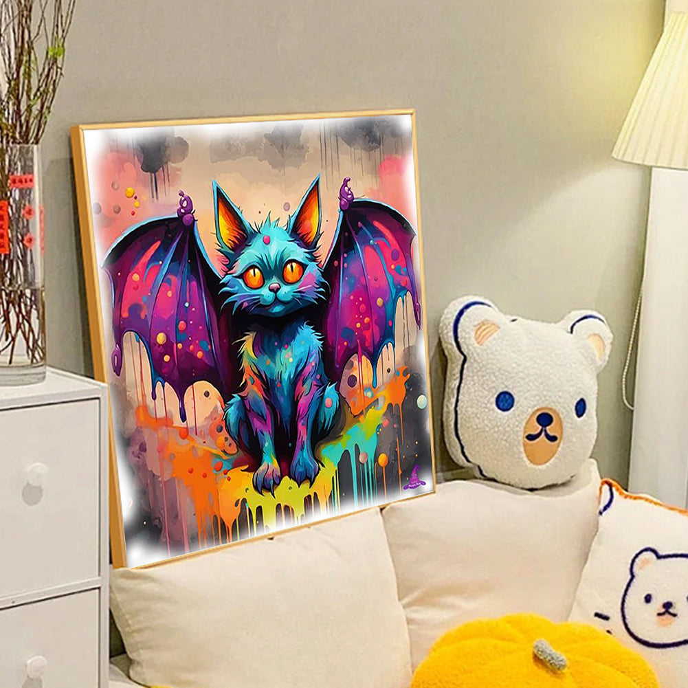 Diamond Painting - Full Round - Forest animals-bats (40*40CM)