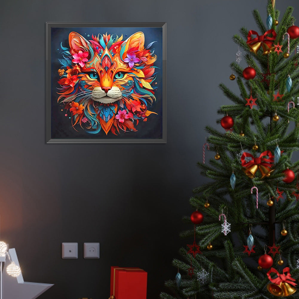 Diamond Painting - Full Round - Forest animals-kitten (40*40CM)