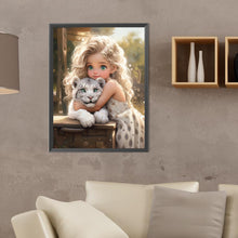 Load image into Gallery viewer, Diamond Painting - Full Round - Sweet big eyed girl (30*40CM)
