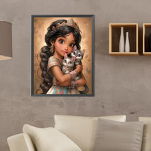 Load image into Gallery viewer, Diamond Painting - Full Round - Sweet big eyed girl (30*40CM)
