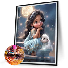 Load image into Gallery viewer, Diamond Painting - Full Round - Sweet big eyed girl (30*40CM)
