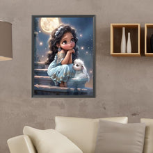 Load image into Gallery viewer, Diamond Painting - Full Round - Sweet big eyed girl (30*40CM)
