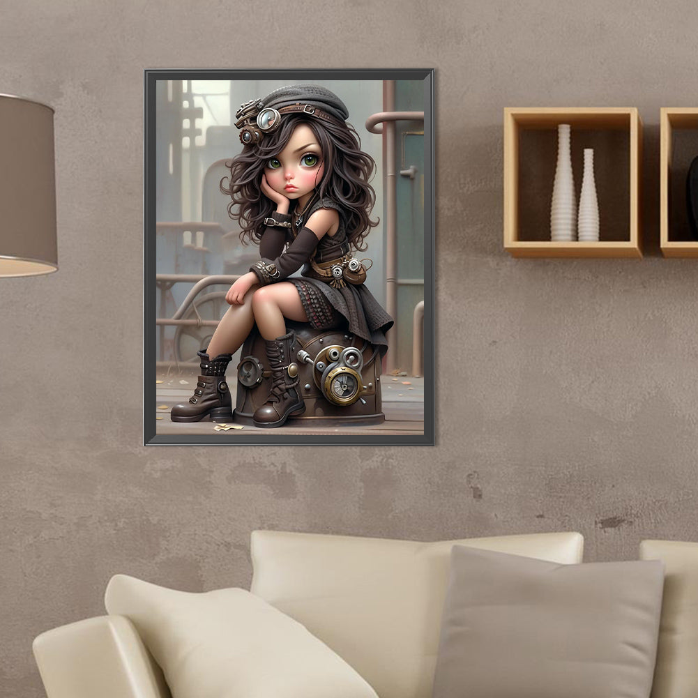 Diamond Painting - Full Round - sweet cool girl (30*40CM)
