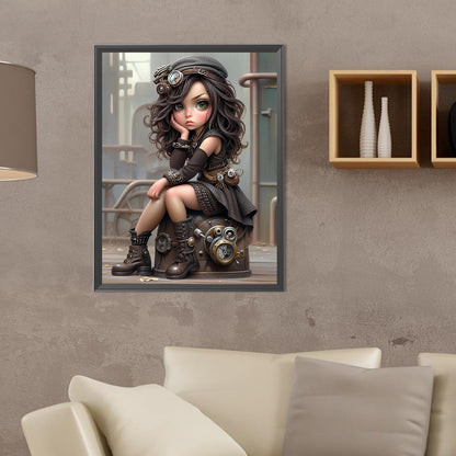 Diamond Painting - Full Round - sweet cool girl (30*40CM)