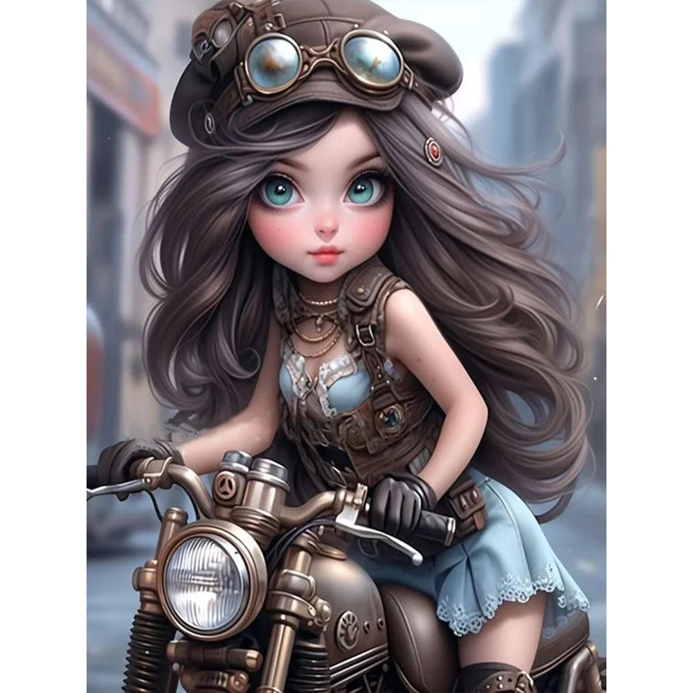 Diamond Painting - Full Round - sweet cool girl (30*40CM)