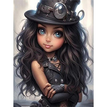 Load image into Gallery viewer, Diamond Painting - Full Round - sweet cool girl (30*40CM)
