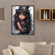 Load image into Gallery viewer, Diamond Painting - Full Round - sweet cool girl (30*40CM)
