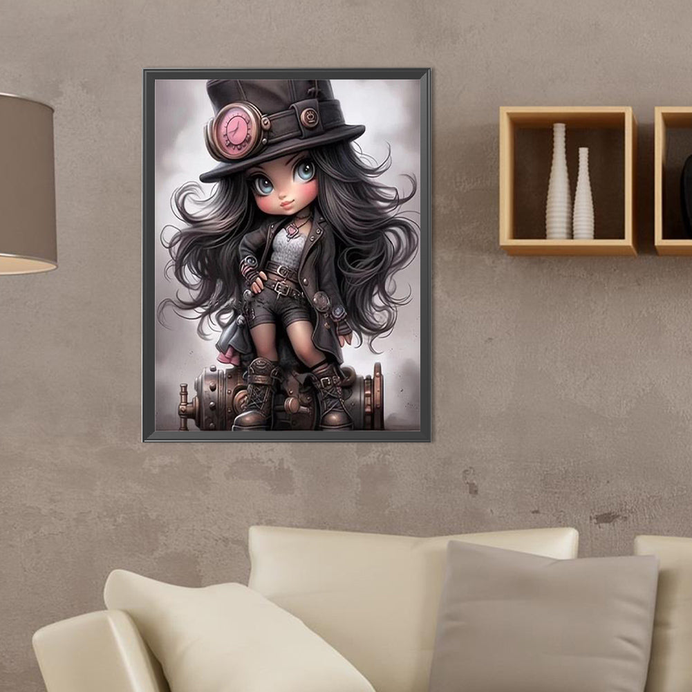 Diamond Painting - Full Round - sweet cool girl (30*40CM)