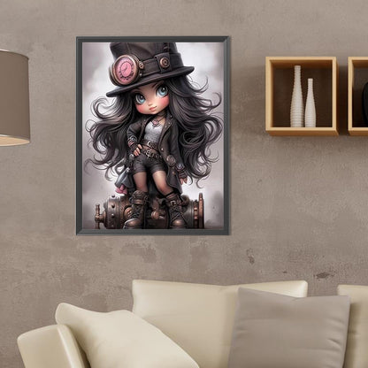Diamond Painting - Full Round - sweet cool girl (30*40CM)