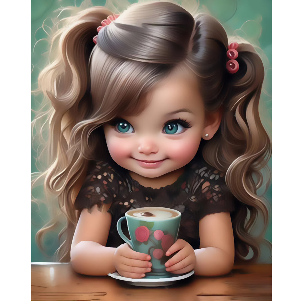 Diamond Painting - Full Round - sweet cool girl (40*50CM)