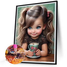 Load image into Gallery viewer, Diamond Painting - Full Round - sweet cool girl (40*50CM)

