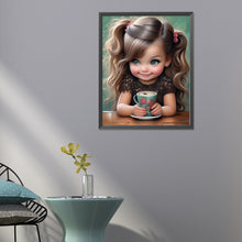 Load image into Gallery viewer, Diamond Painting - Full Round - sweet cool girl (40*50CM)
