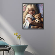 Load image into Gallery viewer, Diamond Painting - Full Round - sweet cool girl (40*50CM)
