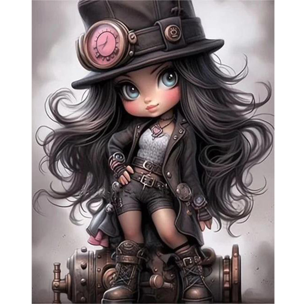 Diamond Painting - Full Round - sweet cool girl (40*50CM)