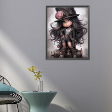 Load image into Gallery viewer, Diamond Painting - Full Round - sweet cool girl (40*50CM)
